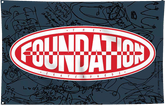 FOUNDATION OVAL LOGO FLAG BANNER