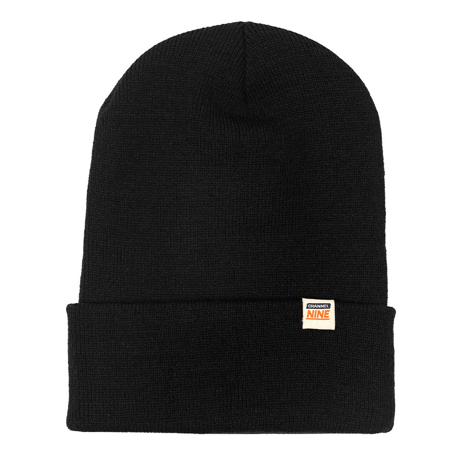 Channel Nine Black Beanie