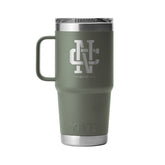 Yeti 20oz Travel Mug - NC Logo Camp Green