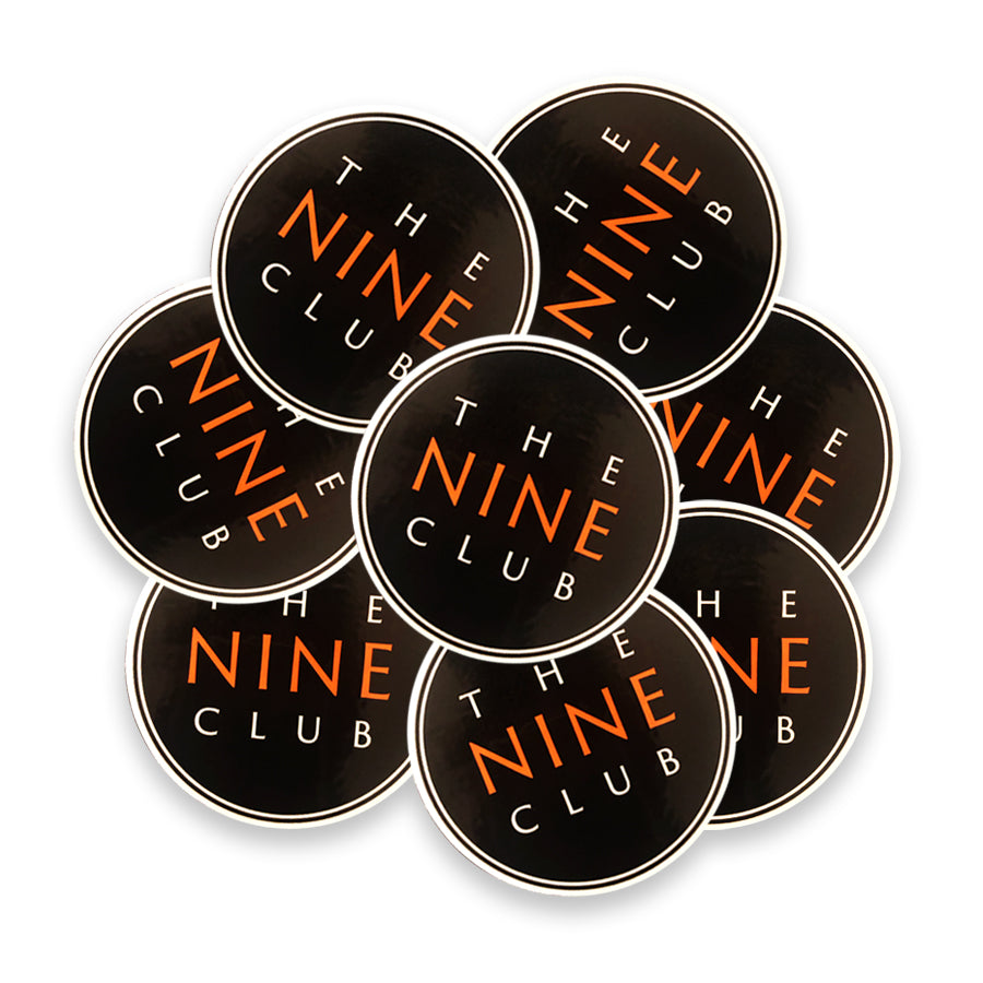 Nine Club Logo Stickers